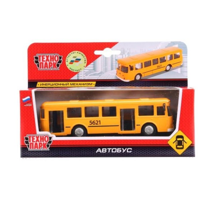 Технопарк. Автобус арт.SB-16-57WB металл.инерц.15см, открыв. двери