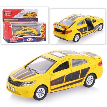 Технопарк. Модель "Kia Rio. Спорт" арт.RIO-SPORT 12см металл.инерц. открыв.двери и багажник