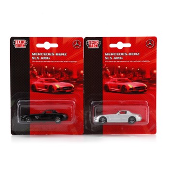 Технопарк. Модель "Mercedes-Benz Sls Amg" арт.TOP604B 7,5см. метал на блистере