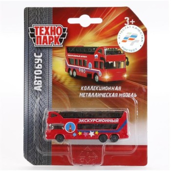 Технопарк. Автобус арт.SB-16-59-BLC металл. 7,5см на блистере