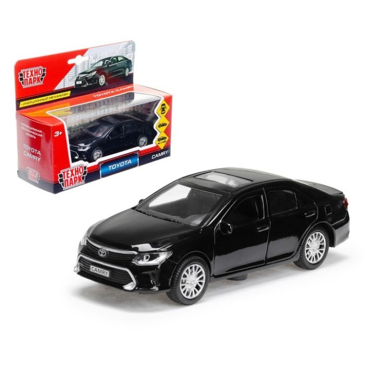Технопарк. Модель "Toyota Camry" арт.CAMRY-BK 12см длина открыв. двери, черный в кор.