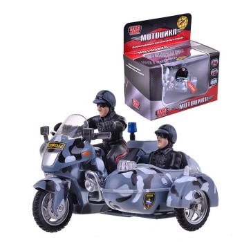 Технопарк. Мотоцикл арт.СТ-1247-3 Омон с люлькой