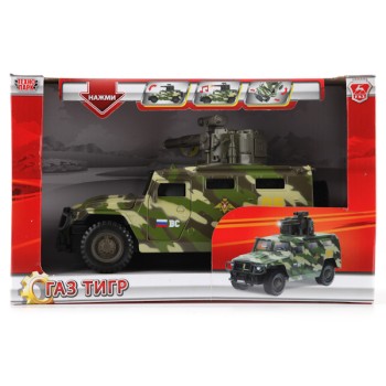 Технопарк."Газ Тигр" арт.СТ12-357-G1 1:43 (звук+свет) /48