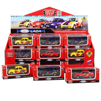 Технопарк. "Лада" 7,5см в спорт окрасе, в ассорт. в кор. арт.SB-16-79-CDU-1