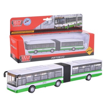 Технопарк. Автобус арт.1428860-R с гармошкой металл. инерц. 18см