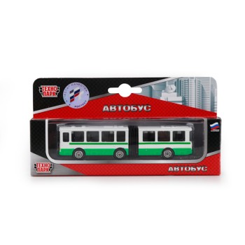 Технопарк. Автобус арт.SB-15-34-B с резинкой металл. 12см