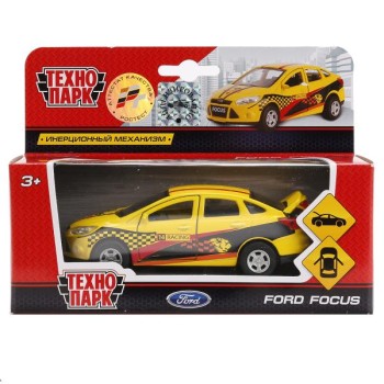 Технопарк. Модель "Ford Focus. Спорт" арт.SB-16-45-S-WB 12см металл.инерц. открыв. двери