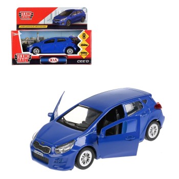 Технопарк. Модель "Kia Ceed" арт.CEED-BU 12см, открыв. двери, инерц., синий в кор.