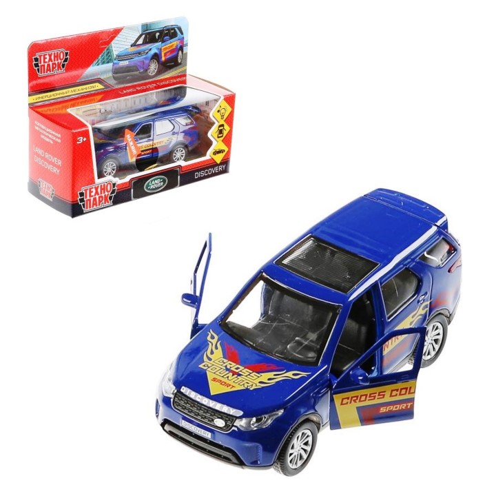 Технопарк. Модель "Land Rover Discovery. Спорт" арт.DISCOVERY-12SLSRT-BU 12см свет-звук инерц.синий