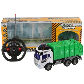 Технодрайв. Р/У "Мусоровоз" на свет+звук, подвиж. элементы арт.B1461084-R