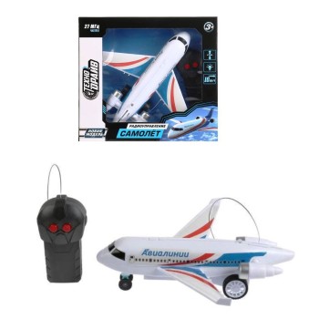 Технодрайв. Р/У "Самолет" со светом в кор. 25*22,5*7см арт.ZY905632-R