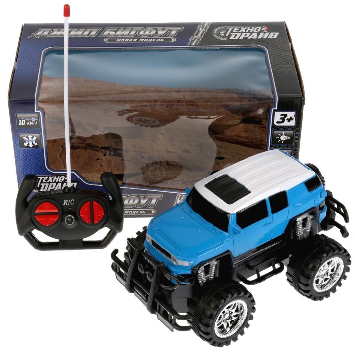 Технодрайв. Р/У "Джип Бигфут" арт.B1658456-R 1:18 со светом 30*16,5*15,5см. в кор.