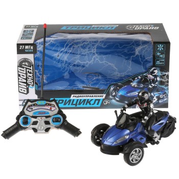 Технодрайв. Р/У "Трицикл" арт.ZY625698-Rсо светом. с фигуркой 35*18*14см.