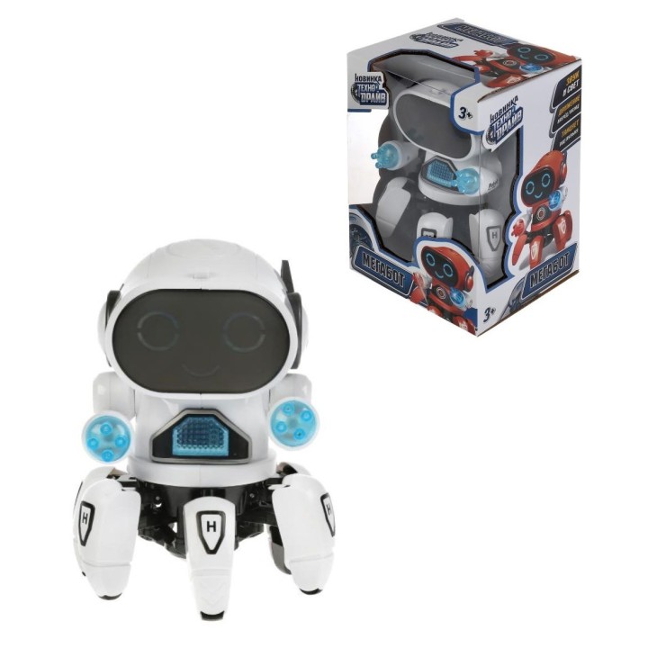 Технодрайв. "Робот Мегабот"на бат. свет+звук в кор. 15*21*13,5см арт.1903B103-R