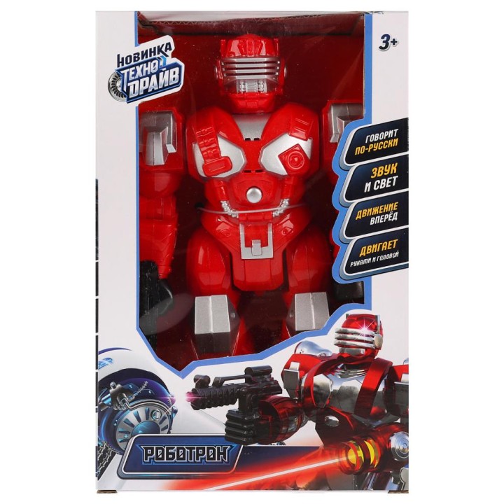 Технодрайв. "Робот" арт.B1664451-R, на бат., свет, звук, ходит, в кор.