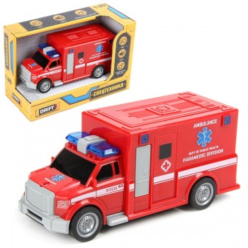 Дрифт. Машина скорой помощи "Rescue Team" со светом и звуком арт.82235