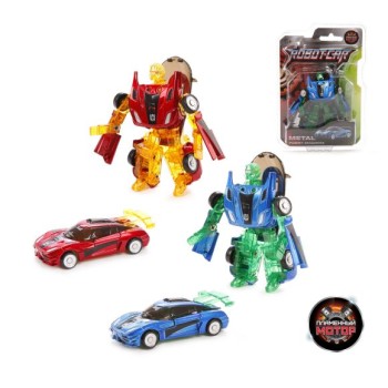 Пламенный мотор. арт.870280 Трансформер "Робот-Машина Космобот" металл, в ассорт.