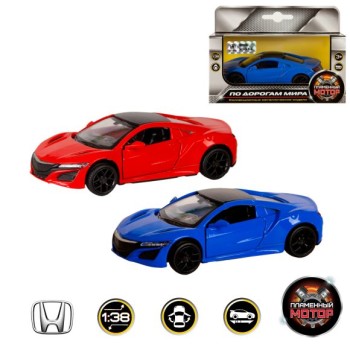 Пламенный мотор. арт.870229 Машина мет. 1:38 "Acura NSX" откр.двери, 12см