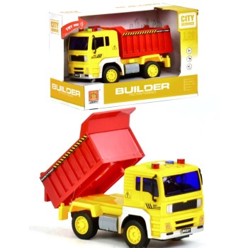 City Service. Машина инерционная строит. техника "Самосвал"свет/звук (23 х15 х11) арт. WY511A/WY510A