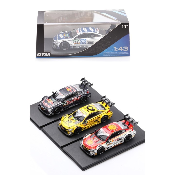 Модель мет. "BMW M4 DTM" 1:43 в ассорт. (пластиковый бокс) арт.440998D-GP/71386