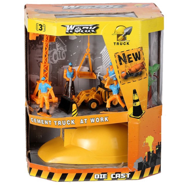 Набор "Строительная площадка 12 эл. с детской каской" арт.9117