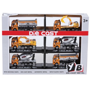 Набор Строительных автомобилей металл. (6шт) арт. 9120-1