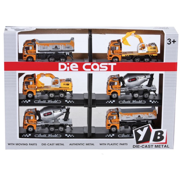 Набор Строительных автомобилей металл. (6шт) арт. 9120-1