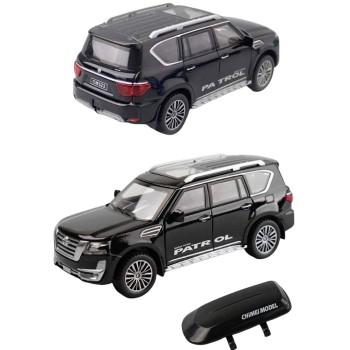 Модель мет. "Nissan Patrol" 1:32 инерц. свет, звук открыв. двери, багажник и капот арт.C323/71372