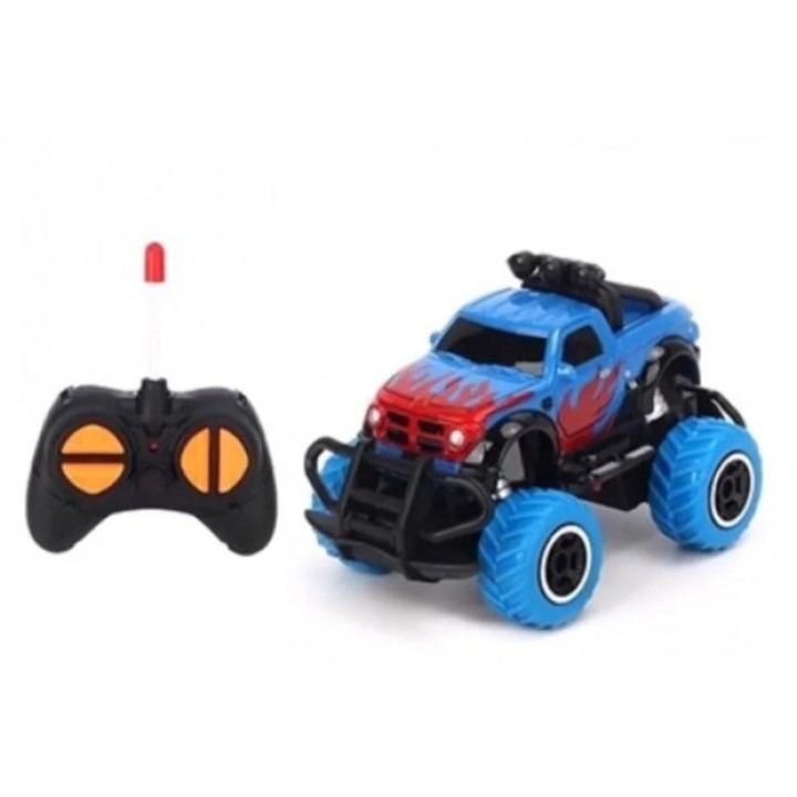 Kodzoki. Джип Р/У 1:43 27МГц, на батарейках, синий с пламенем арт.81280