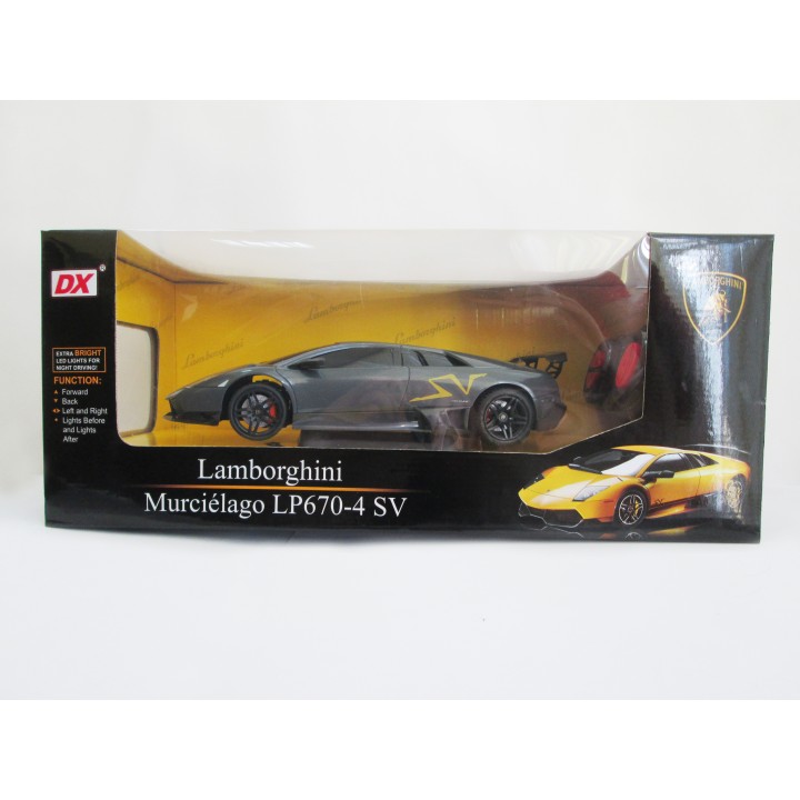 Р/У.Машина 1:24 "Lamborghini Murcielago" арт.LP670-4SV DX112410, со светом, на батарейках, в коробке