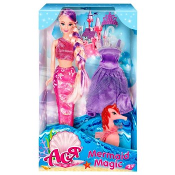 Кукла Ася "Волшебная Русалочка" 28 см дизайн 2 арт.35077