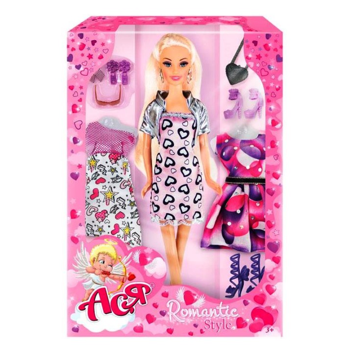 Кукла Ася "Романтический стиль" набор 28 см дизайн 2 арт.35094