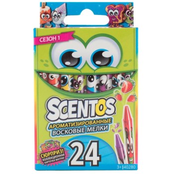 Набор ароматизированных восковых мелков "Scentos" 24 шт. арт.40280