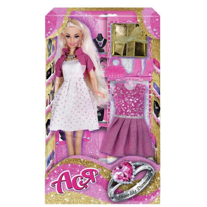 Кукла Ася "Сверкай как бриллиант" набор 28 см дизайн 1 арт.35097
