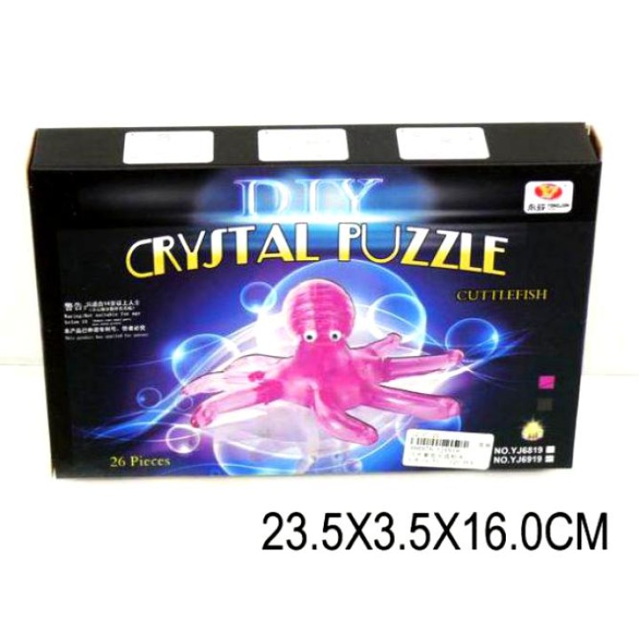 Crystal Puzzle. Головоломка 3D "Осьминог" 26 дет. арт.29023-КРТ/ YJ6919/29023А