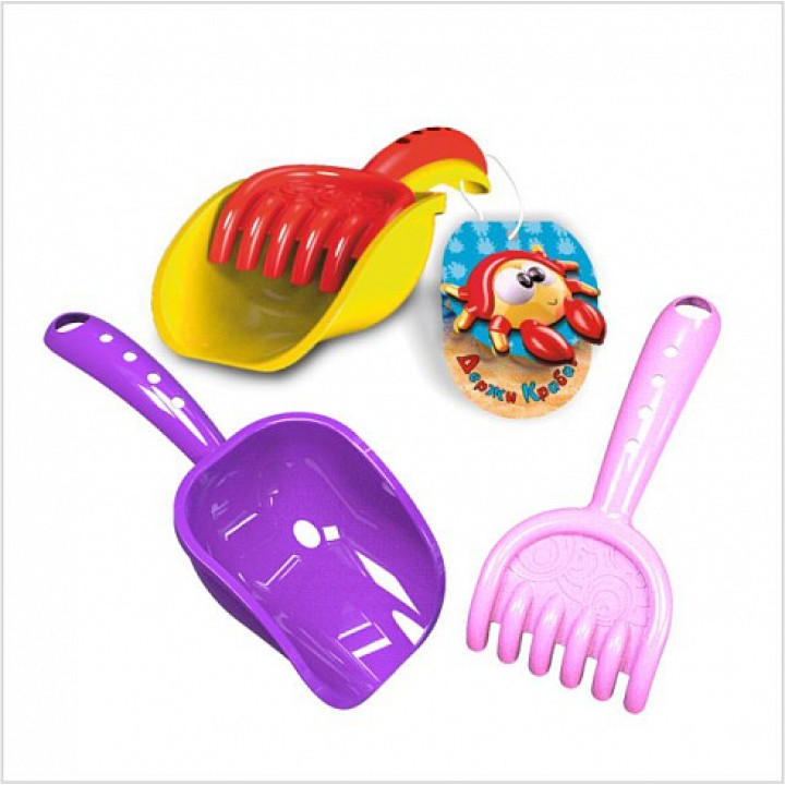 Биплант.Держи краба (грабельки +совочек) арт.16088