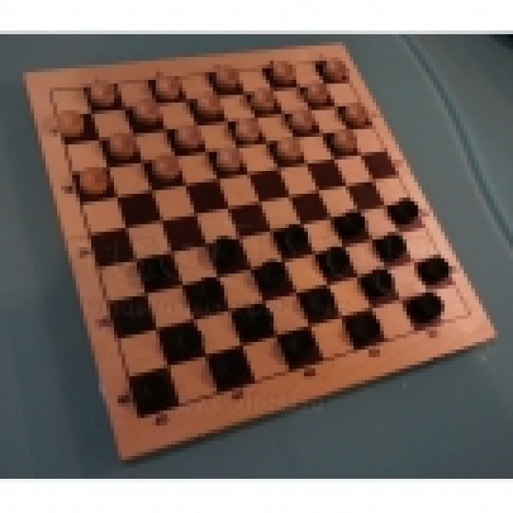 Шашки деревянные со 100 клеточной доской арт. ШК-15 (400*210*35) /12