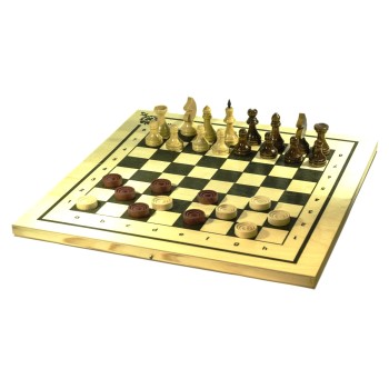 Игра 2 в 1 "Шахматы, шашки" арт.С-11а/В-6/ШК-24 (400*210*35)