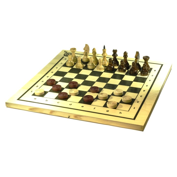 Игра 2 в 1 "Шахматы, шашки" арт.С-11а/В-6/ШК-24 (400*210*35)