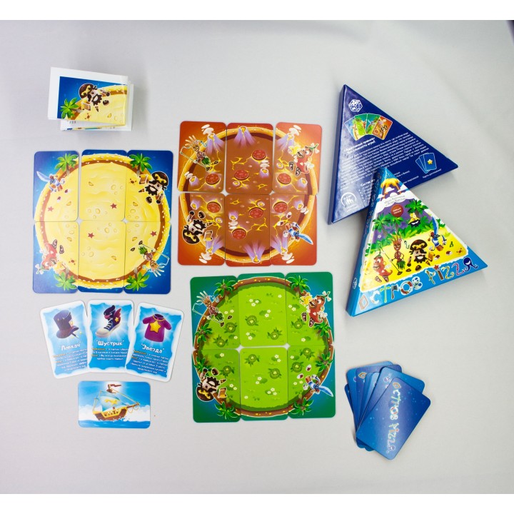 Наст. игра "Остров Pizza" арт.1972 (треугольная коробка)