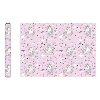 ND Play. Упаковочная бумага "Единорог" 700*1000 мм 2 шт в рулоне арт.294183