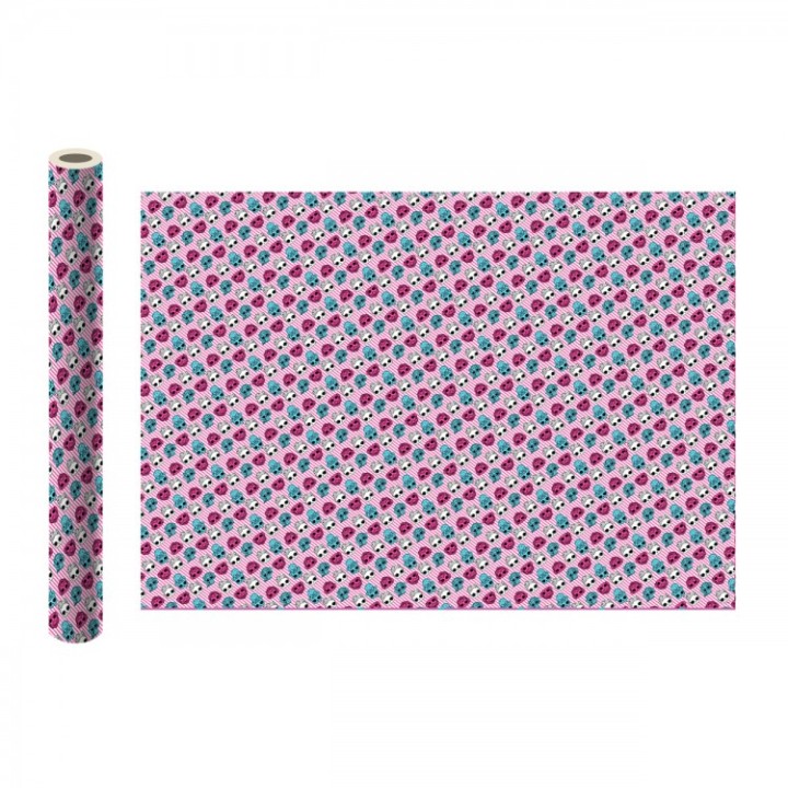 ND Play. LOL Упаковочная бумага (бело-розовая полоска) 700х1000 мм 2 шт в рулоне арт.289298