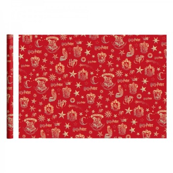 ND Play. Harry Potter Упаковочная бумага 700х1000 мм, 2 шт в рулоне (красная) арт.278534