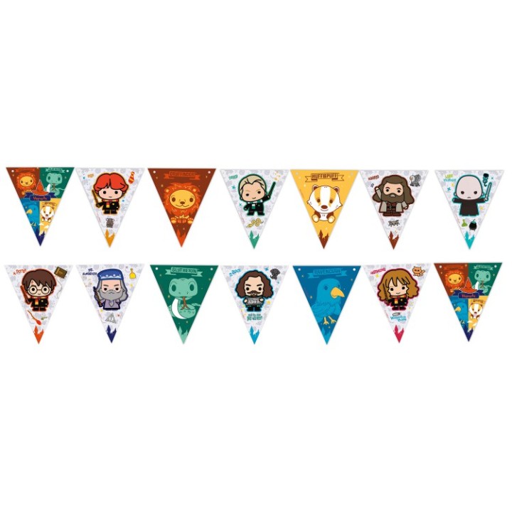 ND Play. Harry Potter Гирлянда поздравительная "Персонажи" (флажки) арт.296124