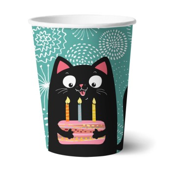 ND Play. Набор бумажных стаканов "Кошки" 6 шт 250 мл арт.297162