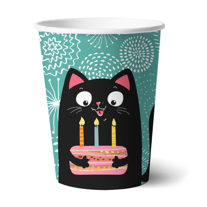 ND Play. Набор бумажных стаканов "Кошки" 6 шт 250 мл арт.297162