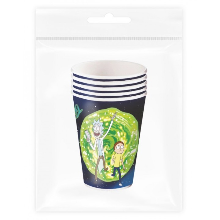 ND Play. Rick and Morty Набор бумажных стаканов-1 6 шт 330 мл арт.292728