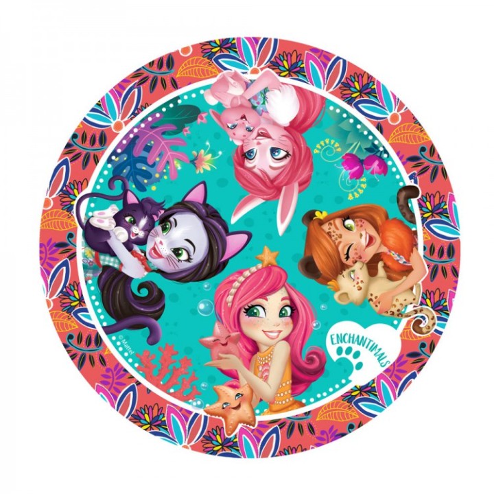 ND Play. Enchantimals Набор бумажных тарелок 6 шт d=180 мм арт.292848