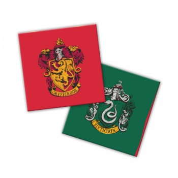 ND Play. Harry Potter Салфетки бумажные трехслойные 33х33 см 20 шт (гербы) арт.286838