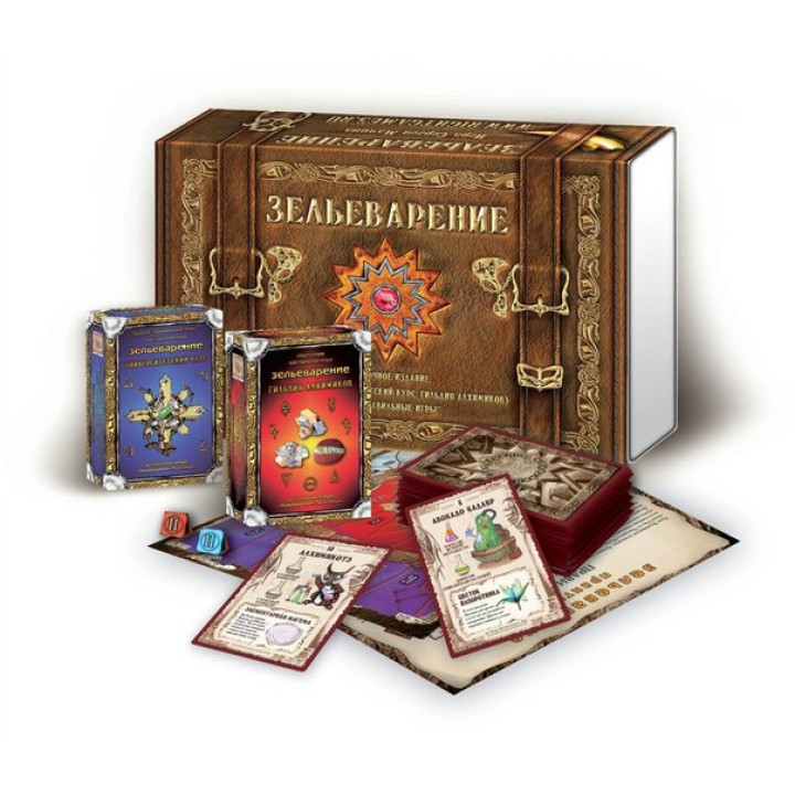 Карточная игра "Зельеварение" Подарочный (базовый+2 допол-я) набор арт.05-01-05